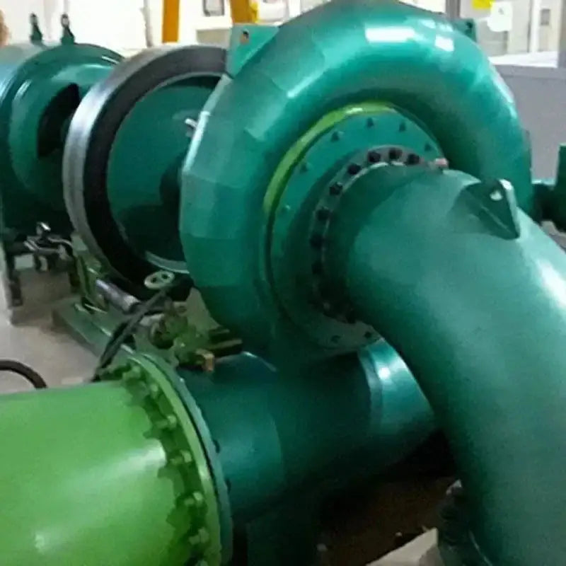 Green industrial pump for a 2000kw River Turbine Generator in Power Up with River Turbine Generators