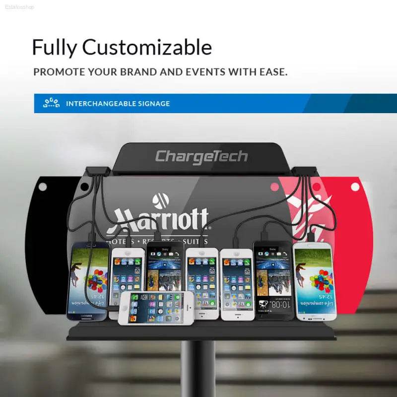 Phone charging station.