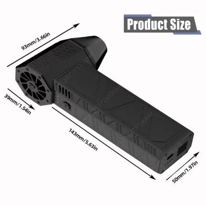 Unleash Cool Power with the Black Mini Turbo Jet Fan - Estalios