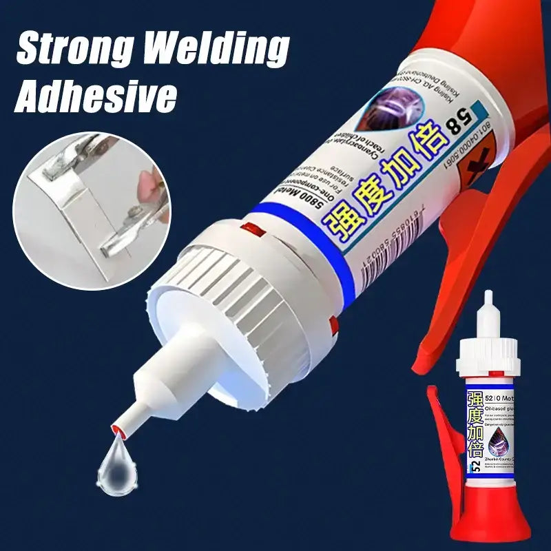 Powerful Universal Quick-Drying Welding Adhesive in a handy dispenser for easy use