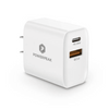 PowerPeak PD Wall Dual Port Charger 20W for Fast Charging - Estalios
