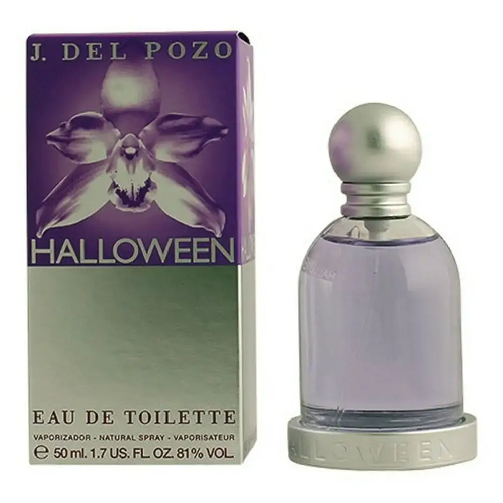 Halloween perfume bottle and box from Jesus Del Pozo, featuring Pozo Halloween EDT