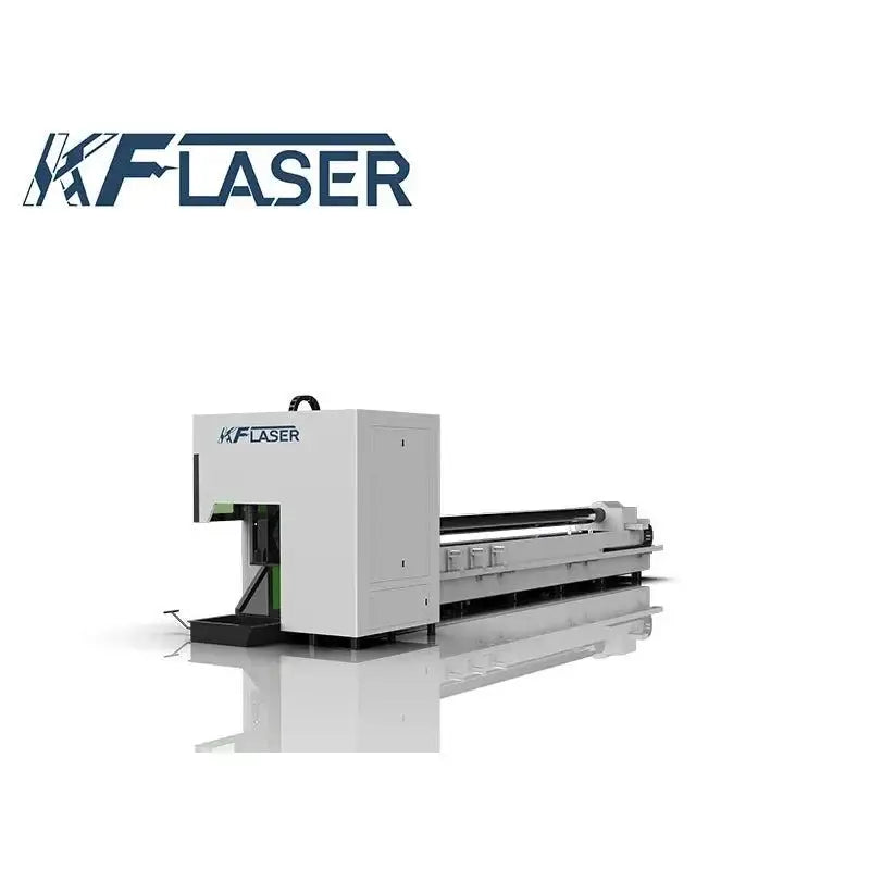 White laser cutting machine from Precision Tube Laser with Pneumatic Chuck 1kW