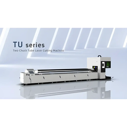 Two-chuck tube laser cutting machine with Pneumatic Chuck 1kW for precision cutting