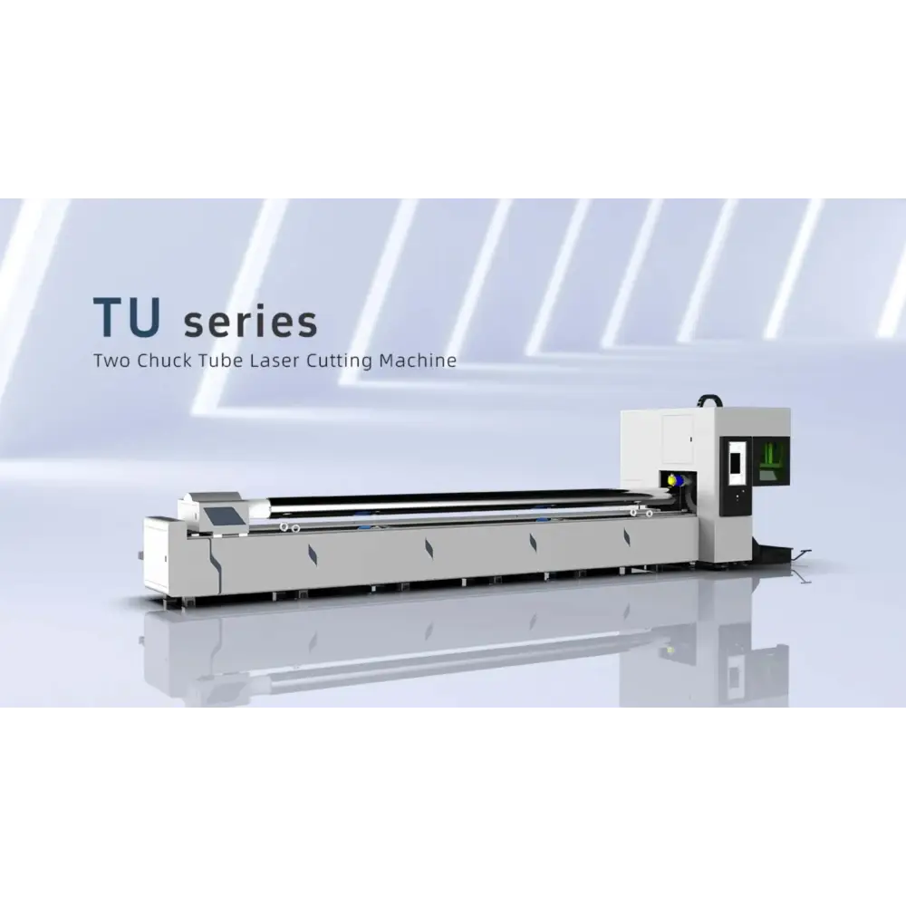 Two Chuck Tube Laser Cutting Machine showcasing Pneumatic Chuck 1kW technology