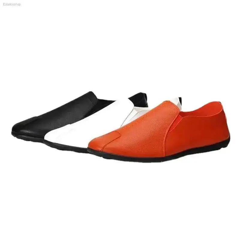 Premium Leather Slip - On Shoes with Soft Comfort for Casual Men - EstaliosShop