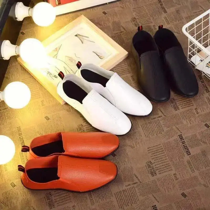 Premium Leather Slip - On Shoes with Soft Comfort for Casual Men - EstaliosShop