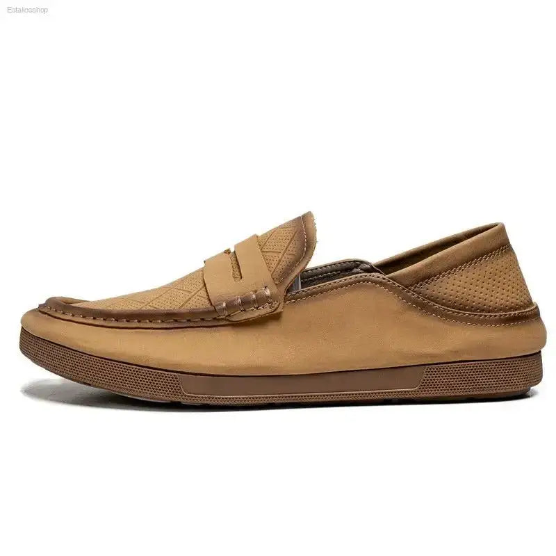 Premium Leather Step - On Shoes with Breathable Design for Casual Men - EstaliosShop