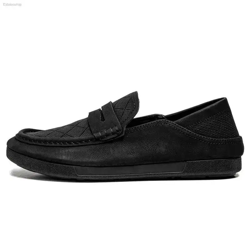 Premium Leather Step - On Shoes with Breathable Design for Casual Men - EstaliosShop