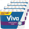 Premium Multi-Surface Cloth Paper Towels – 24 Double Rolls, 110 Ultra-Absorbent Sheets Each (4 Packs of 6) - Estalios