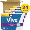 Premium Multi-Surface Cloth Paper Towels – 24 Double Rolls, 110 Ultra-Absorbent Sheets Each (4 Packs of 6) - Estalios