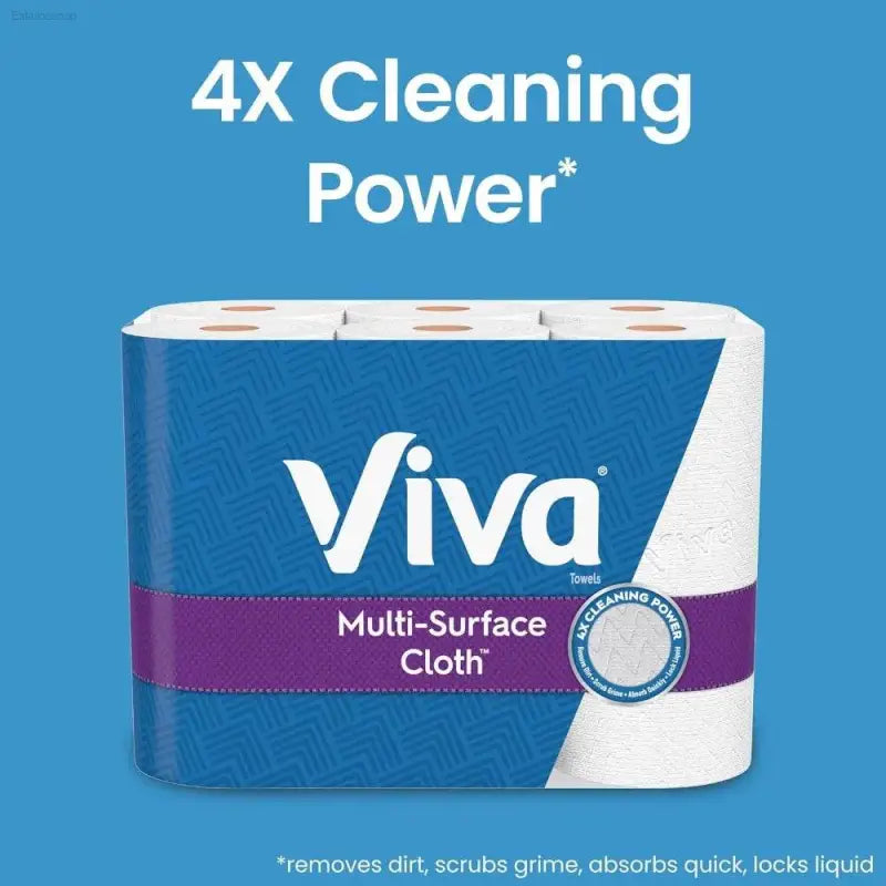 Premium Multi-Surface Cloth Paper Towels – 24 Double Rolls, 110 Ultra-Absorbent Sheets Each (4 Packs of 6) - Estalios