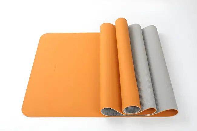 Amp Up Your Practice with the Bold Orange Gray Yoga Mat - Estalios