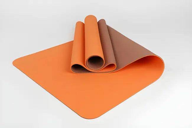 Amp Up Your Practice with the Bold Orange Gray Yoga Mat - Estalios