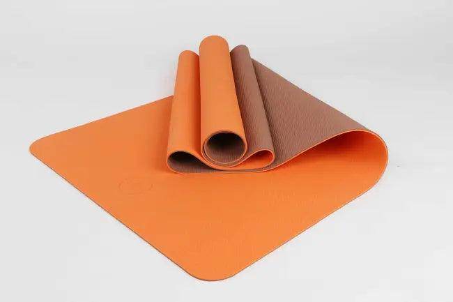 Amp Up Your Practice with the Bold Orange Gray Yoga Mat - Estalios