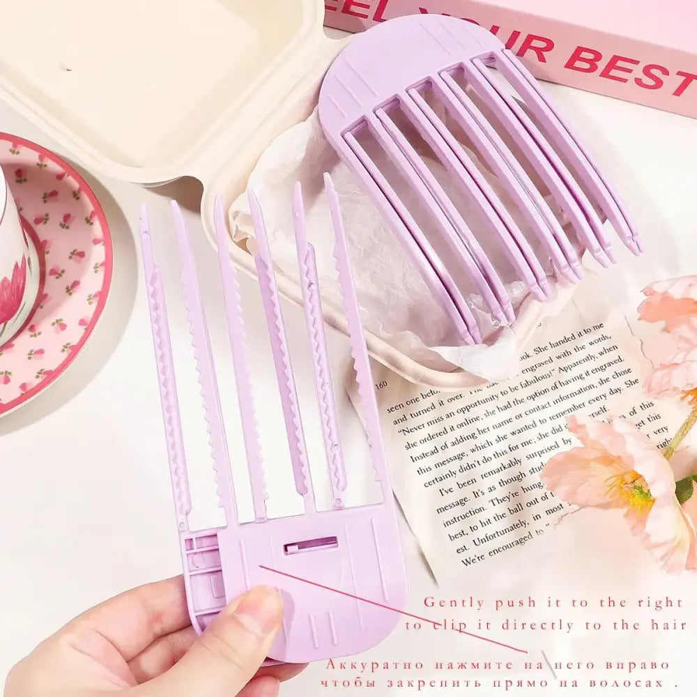 Lavender hair styling comb from Pretty Pink Hair Accessories Deals for easy hair styling