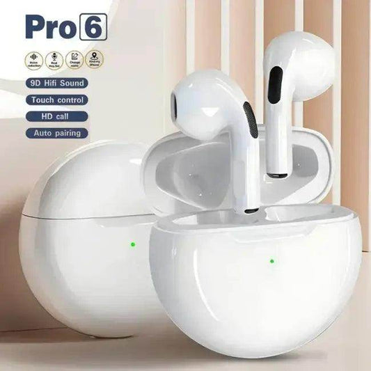 Pro6 Bluetooth Headphones Wireless Earbuds with Charging Case - Estalios