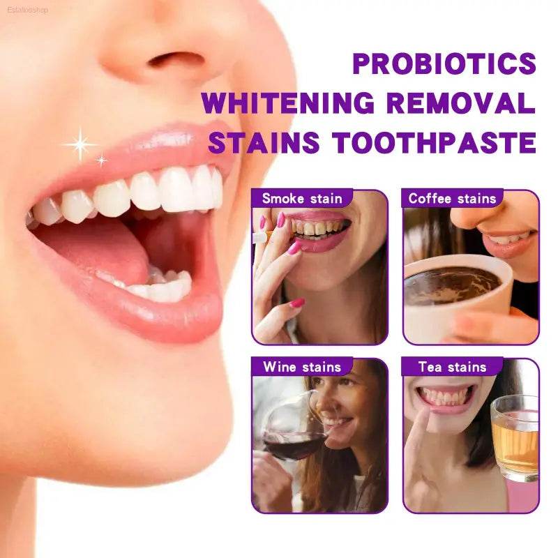 Probiotic Toothpaste for Stain Removal and Fresh Breath - Estalios