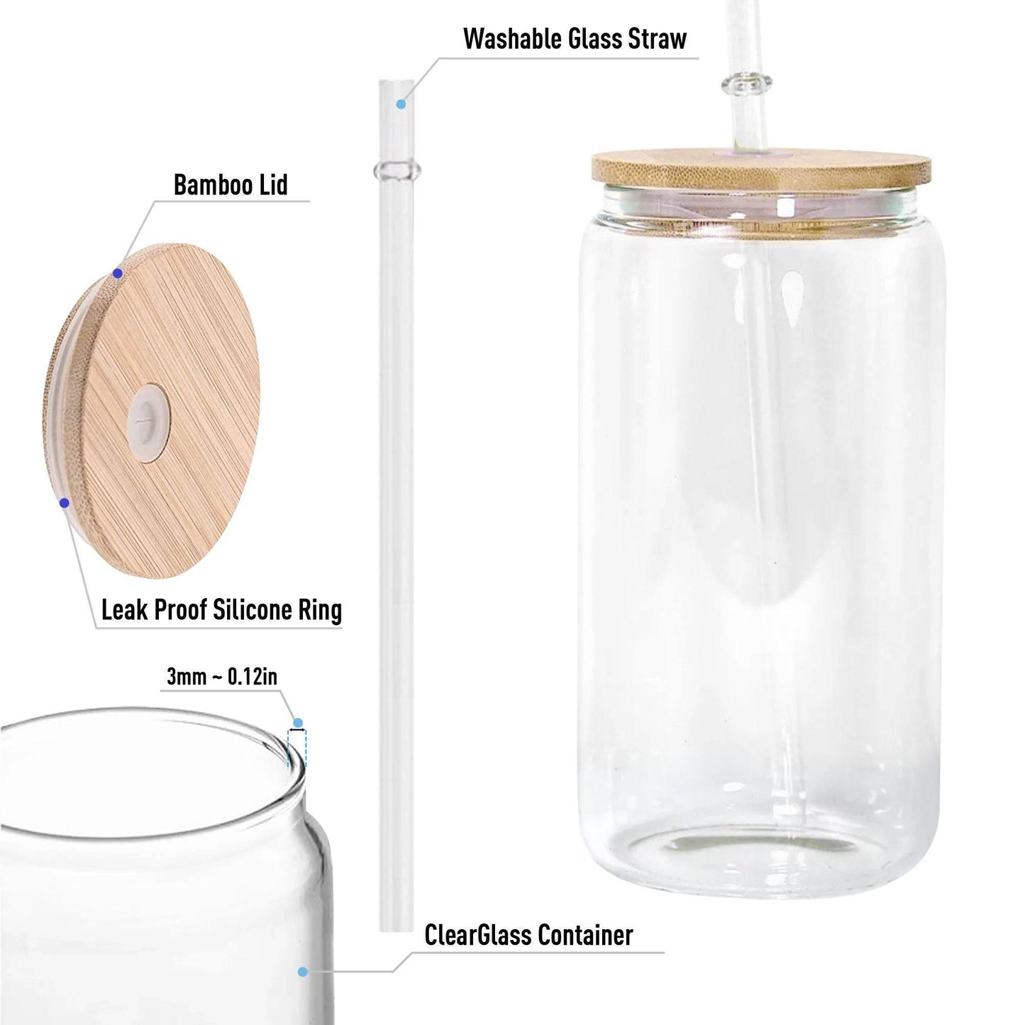 Personalized Clear Glass Cup for Mom and Daughter Gifts - Estalios