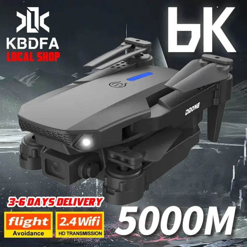 Professional Drone E88 6K Wide-Angle HD 1080P Camera WiFi FPV Height Hold Foldable RC Drone Quadrotor Helicopter Children's Toys - Estalios