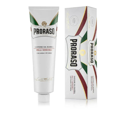 Proraso White Shaving Cream for sensitive skin soothes and comforts while shaving