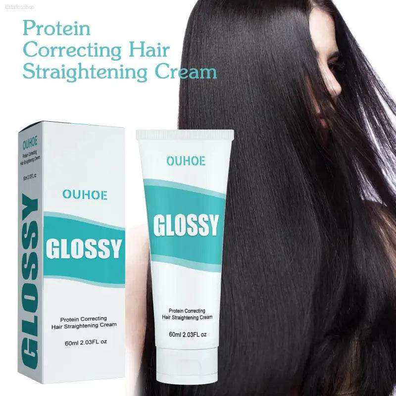 Protein Hair Straightening Cream for Repairing Dry Hair - Estalios