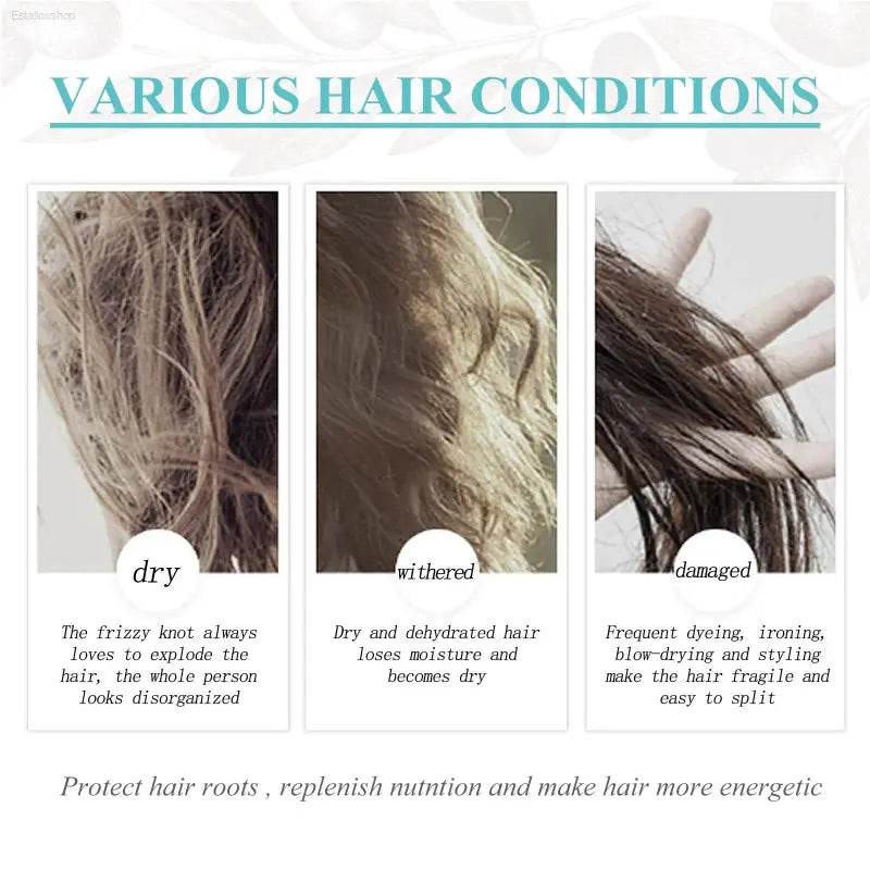 Protein Hair Straightening Cream for Repairing Dry Hair - Estalios