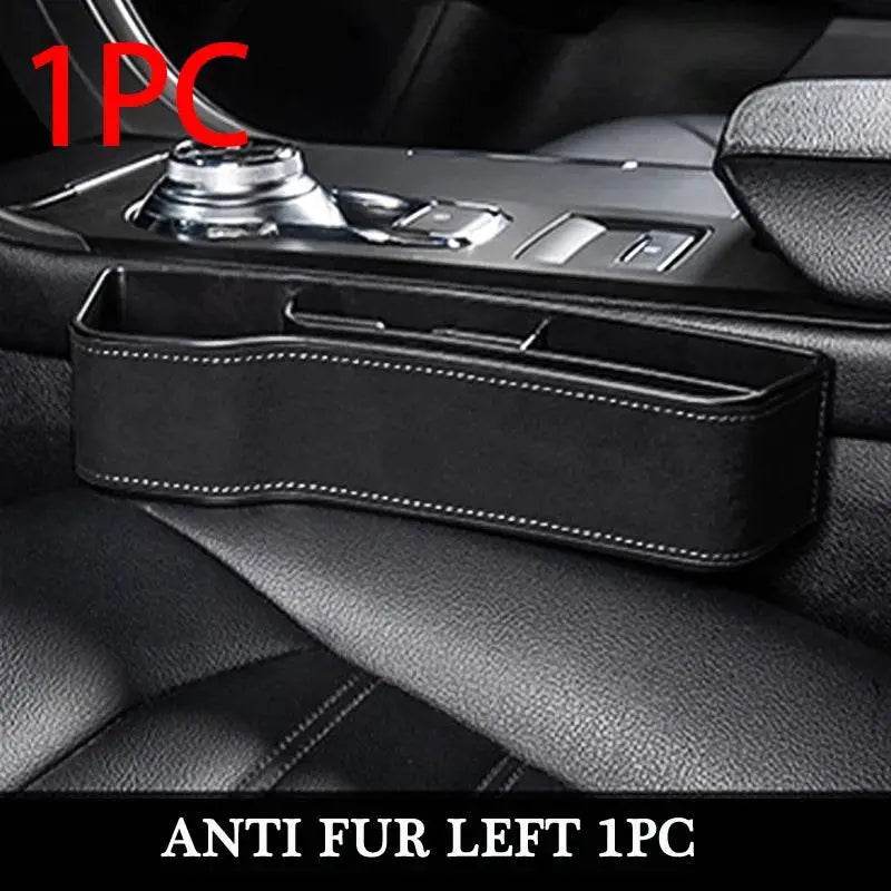 PU Leather Car Seat Gap Box Organizer with Cup Holder - Estalios