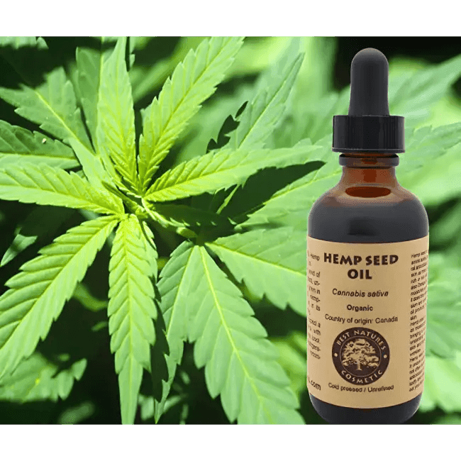 Pure Cold Pressed Hemp Seed Oil in Brown Bottle Advantage - Estalios