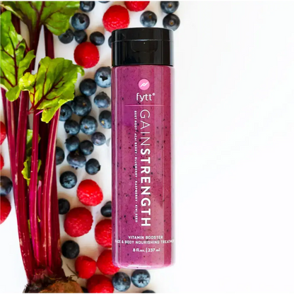 Purple smoothie bottle for Purple Power Blast to help you gain strength naturally