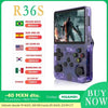 Epic Purple Transparent Gaming Console for Portable Fun - Estalios