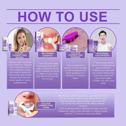 Experience the Fun Vibes with the Purple Oral Care Set - Estalios