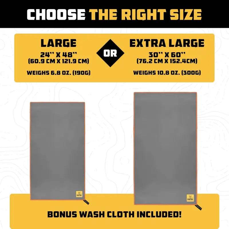 Quick-Dry Microfiber Camping Towel - Lightweight & Compact Travel Essential for Hiking, Beach, Gym, & Yoga - Estalios