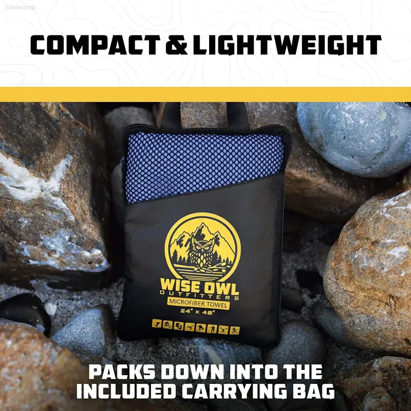 Quick-Dry Microfiber Camping Towel - Lightweight & Compact Travel Essential for Hiking, Beach, Gym, & Yoga