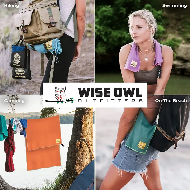Quick-Dry Microfiber Camping Towel - Lightweight & Compact Travel Essential for Hiking, Beach, Gym, & Yoga