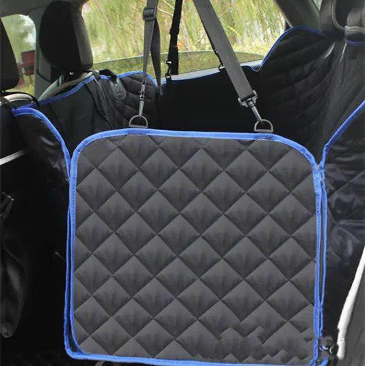Quilted Black Dog Car Seat Cover for Ultimate Comfort - Estalios