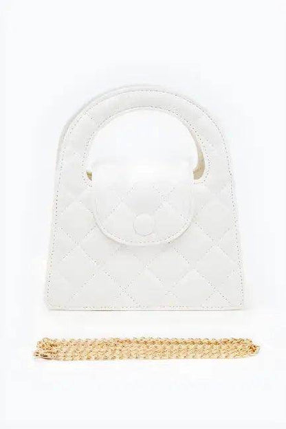 Chic Quilted Handbag with Luxe Gold Chain for Elegance - Estalios