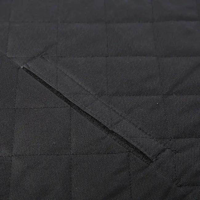 Quilted Dog Car Seat Cover with Safety Strap for Comfort - Estalios