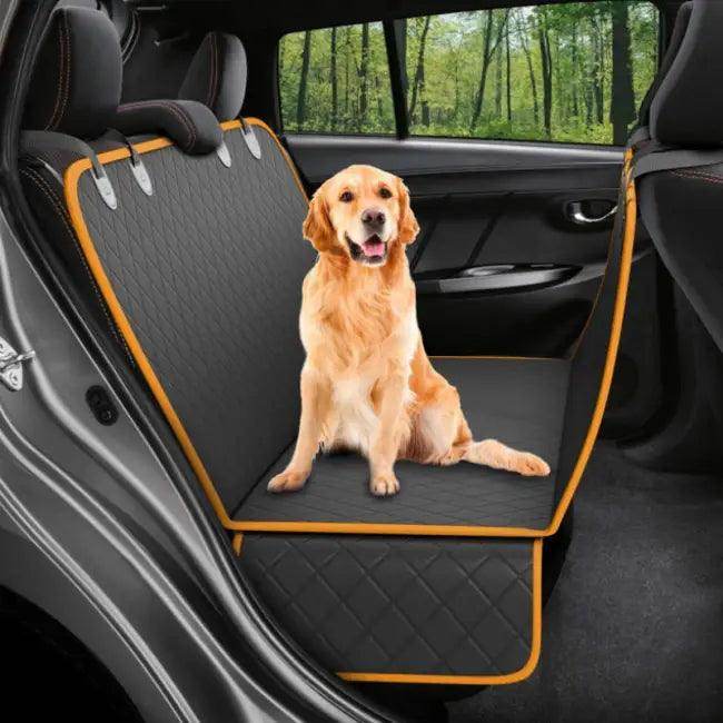 Quilted Dog Car Seat Cover with Safety Strap for Comfort - Estalios