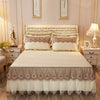 Quilted Lace Bed Skirt Thickened Plus Cotton Bedspread Single Piece Simmons Bed Cover Bed Circumference 1.8m Bed - Estalios