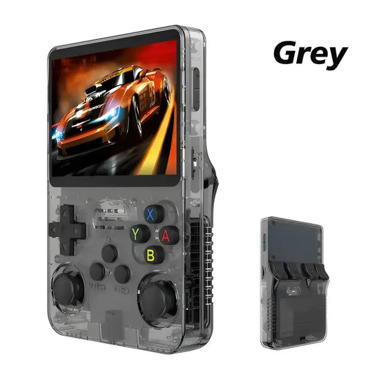 Grey R36S Retro Handheld Gaming Console Linux for awesome retro handheld video gaming