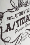 Vintage-style label design.