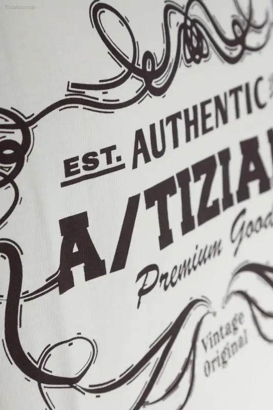 Vintage-style label design.
