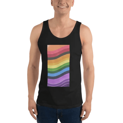 Pride Flag Tank Top – Soft Cotton Blend, Modern Fit, Festival-Ready - Estalios