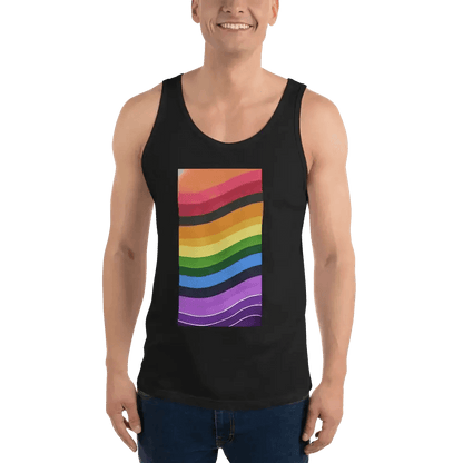 Pride Flag Tank Top – Soft Cotton Blend, Modern Fit, Festival-Ready - Estalios