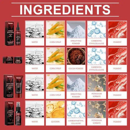 Spooky Fake Blood Makeup Kit for Dramatic Looks - Estalios