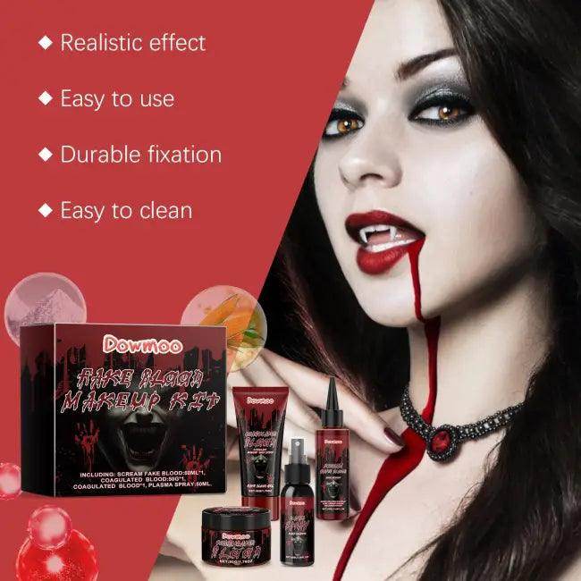 Spooky Fake Blood Makeup Kit for Dramatic Looks - Estalios