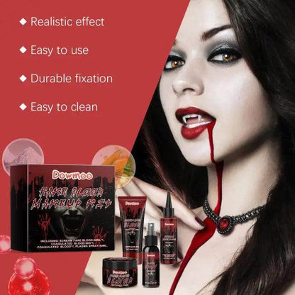 Spooky Fake Blood Makeup Kit for Dramatic Looks - Estalios