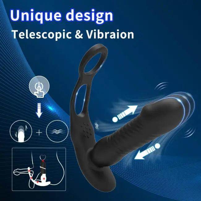 Ultimate Black USB Rechargeable Prostate Massager for Pleasure - Estalios