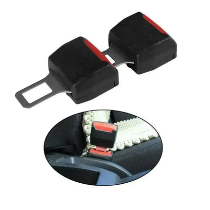 Black seatbelt buckle extender for Red & Black Seatbelt Buckle Extension for added safety